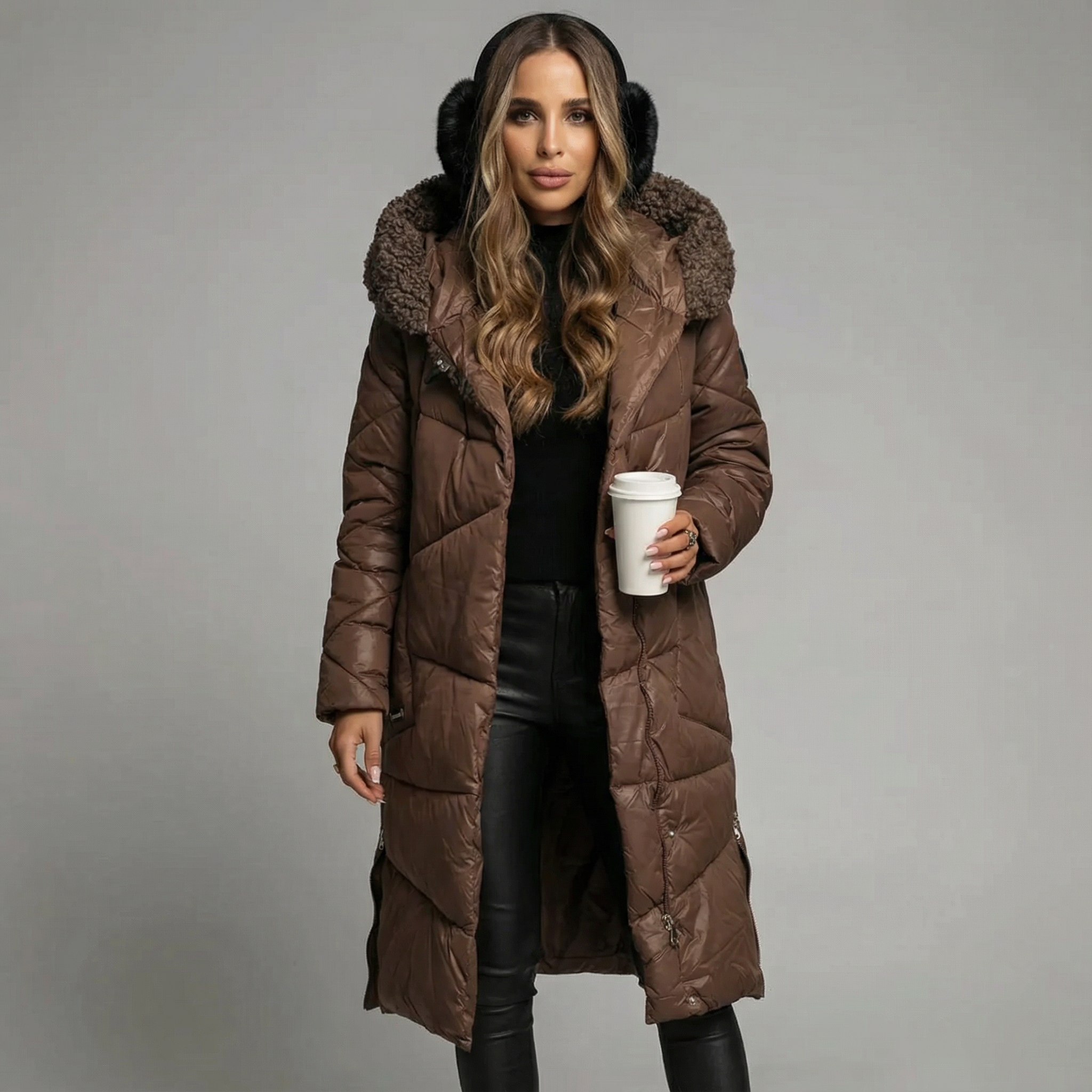 AERIS LONDON™| NAOMI | Longline Insulated Winter Coat