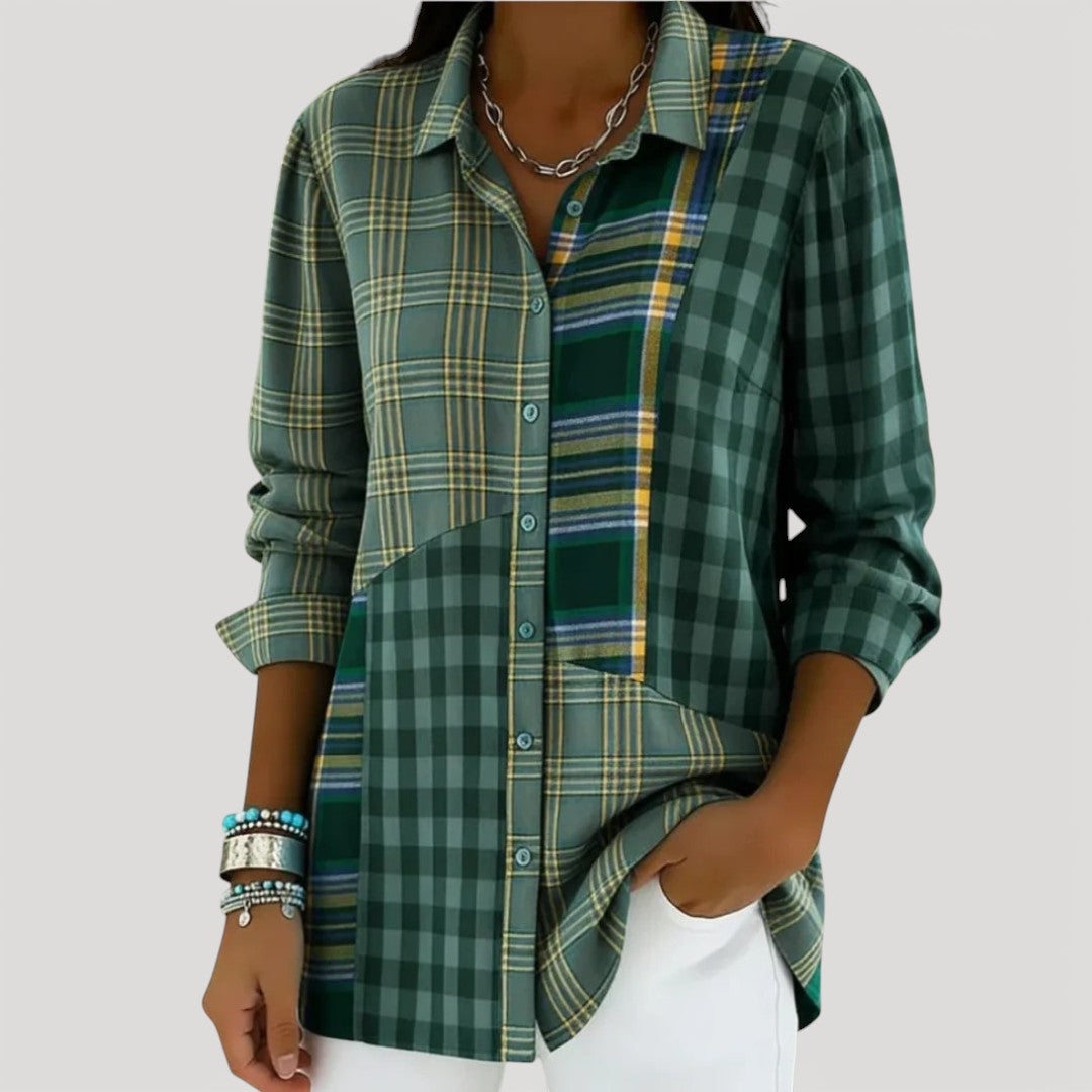 AERIS LONDON™| GLYDEL – PATCHWORK SHIRT