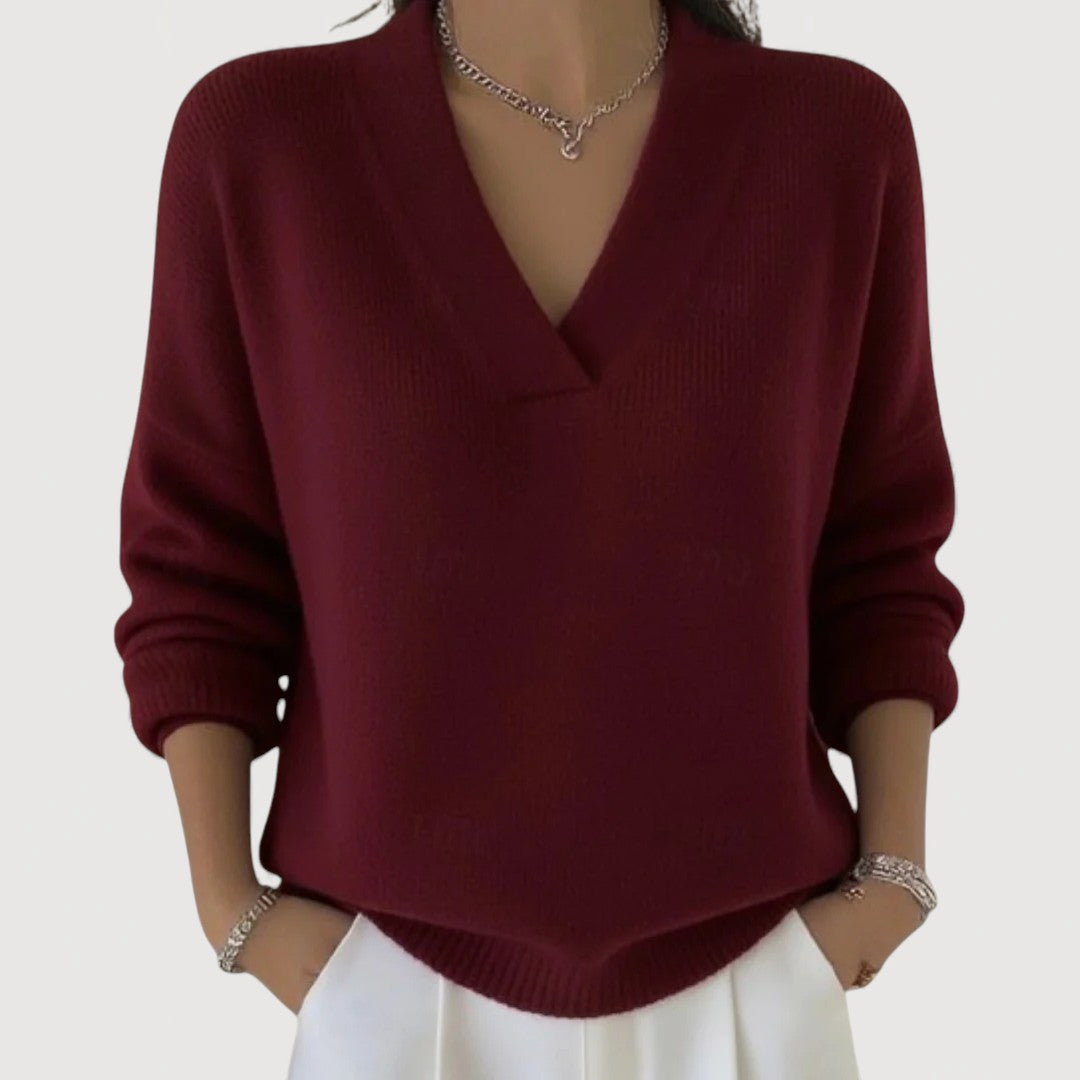 AERIS LONDON™| MERLIE – RELAXED V-NECK