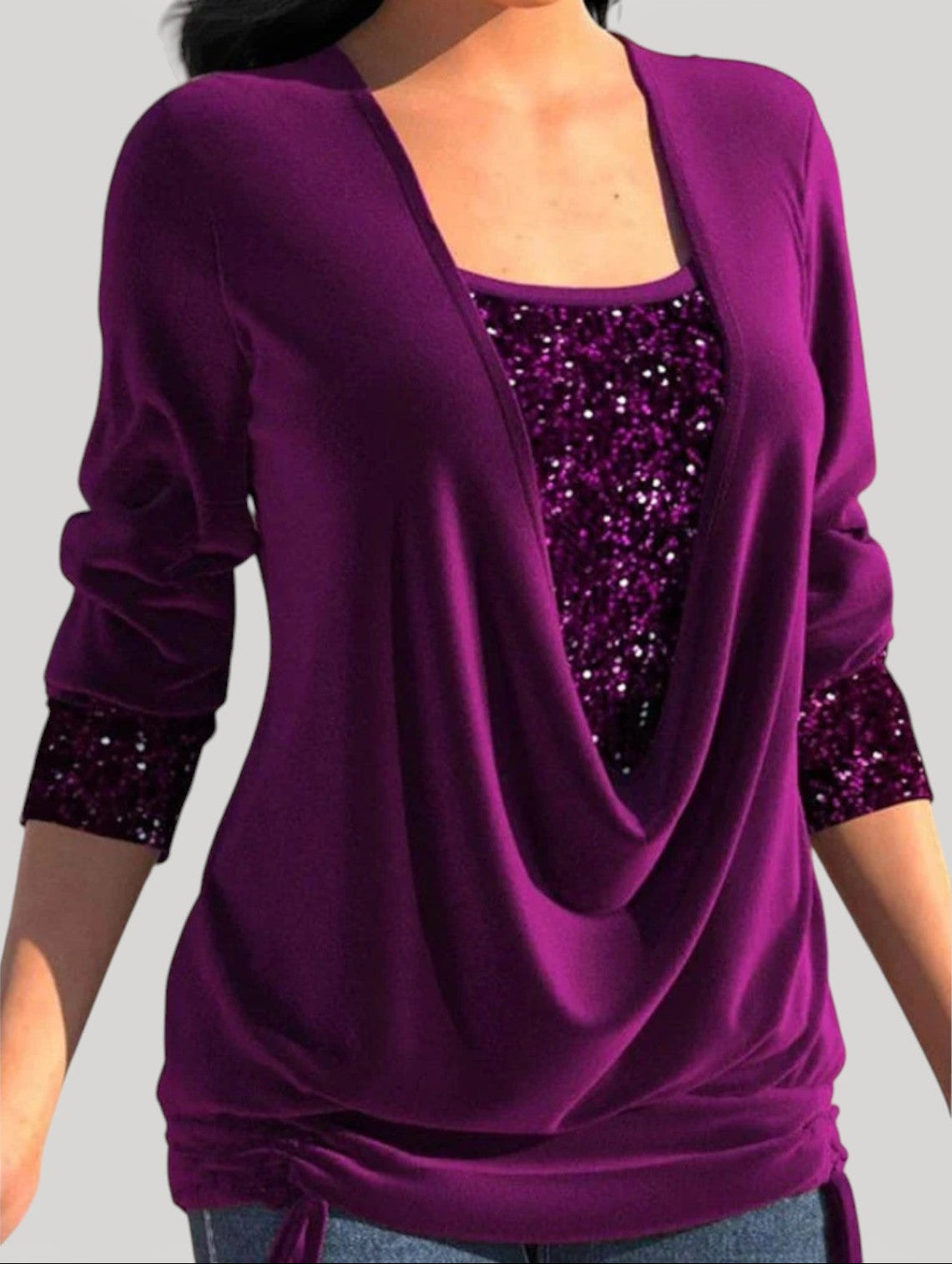 AERIS LONDON™| PHYLLIS – ELEGANT DRAPED TOP