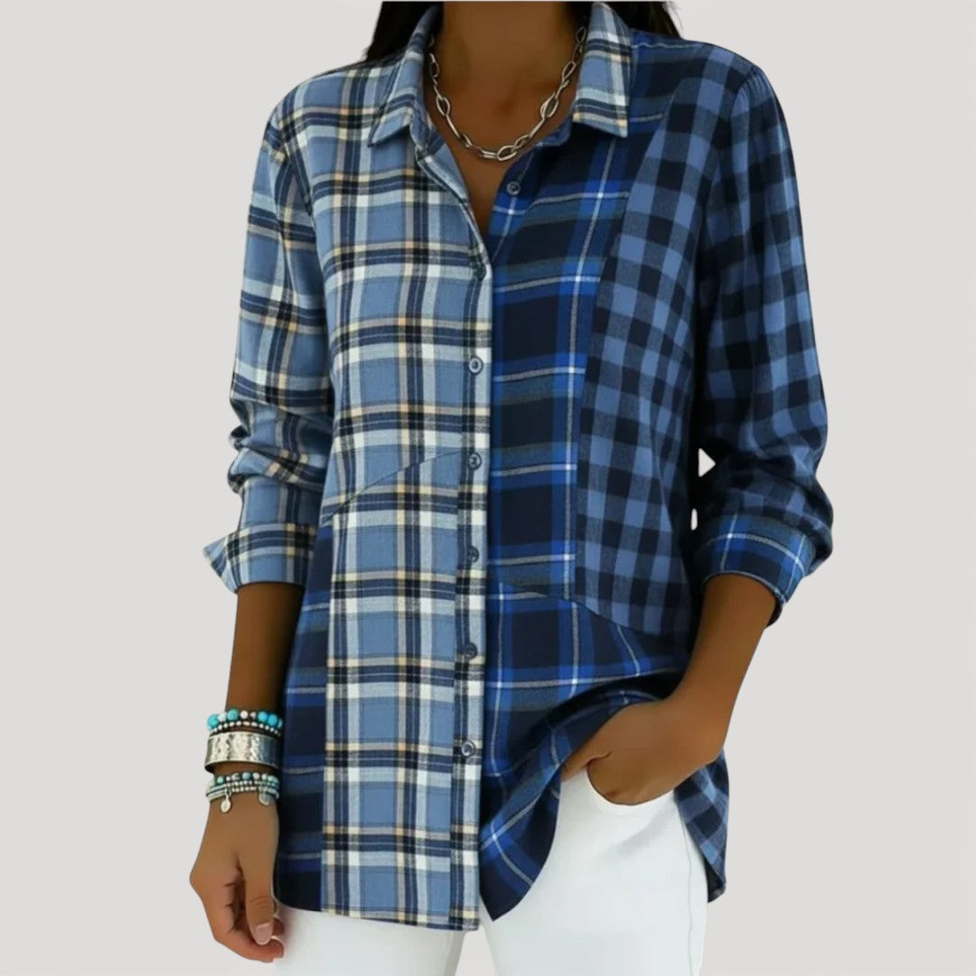 AERIS LONDON™| GLYDEL – PATCHWORK SHIRT