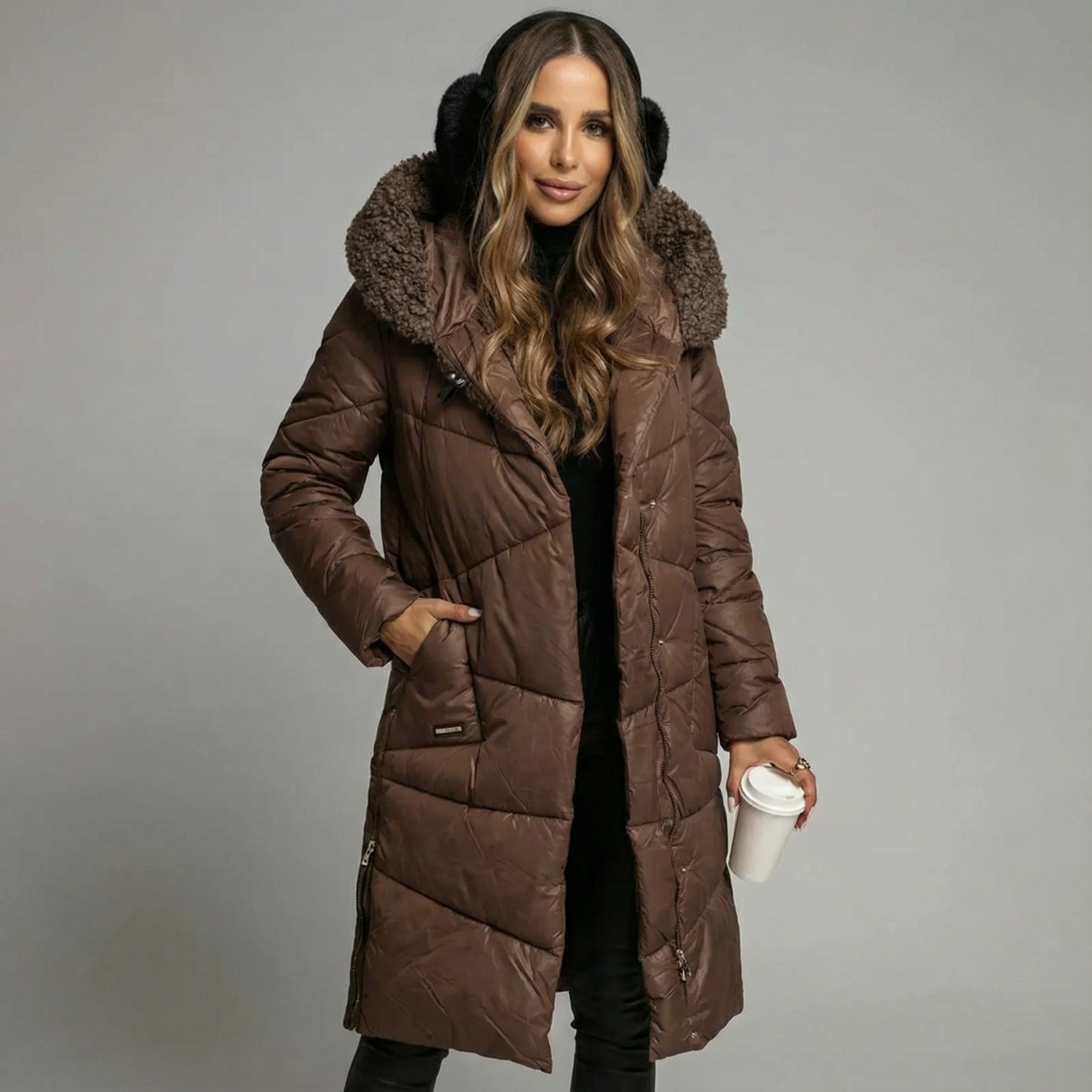 AERIS LONDON™| NAOMI | Longline Insulated Winter Coat