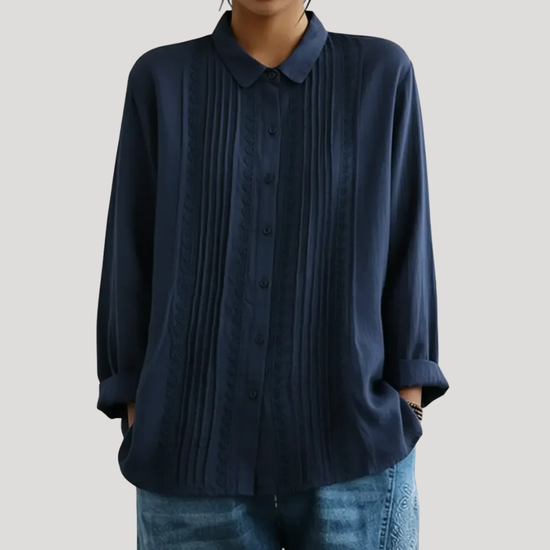 AERIS LONDON™| PAM – LACE DETAIL SHIRT