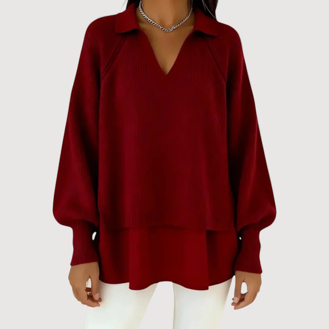 AERIS LONDON™| REZY – LAYERED KNIT TOP