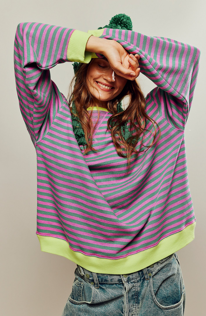 AERIS LONDON™| Ashley | Playful Striped Sweater