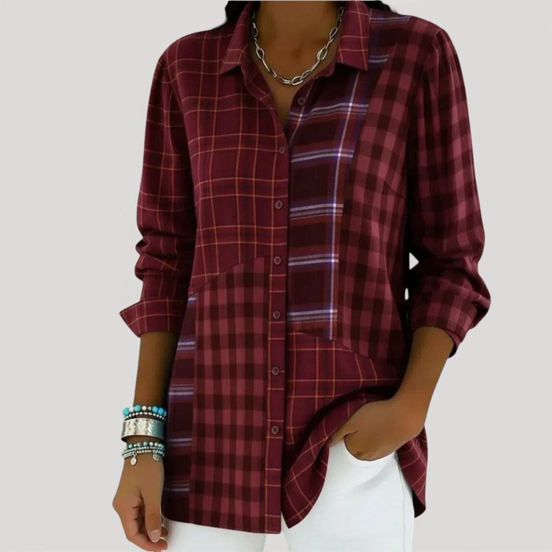 AERIS LONDON™| GLYDEL – PATCHWORK SHIRT