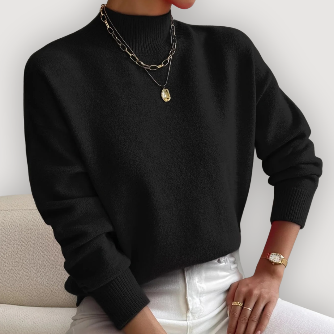 ELARA – CLASSIC MOCK NECK JUMPER