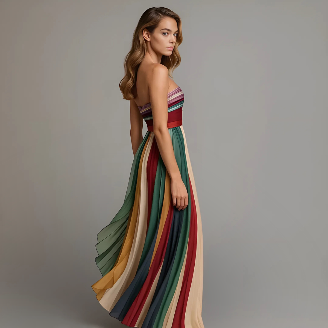 AERIS LONDON™| Isola | Chic Long Dress With Elegant Details