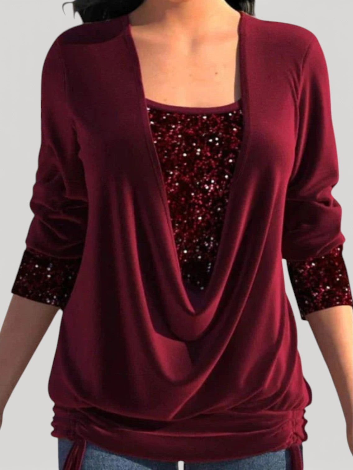 AERIS LONDON™| PHYLLIS – ELEGANT DRAPED TOP