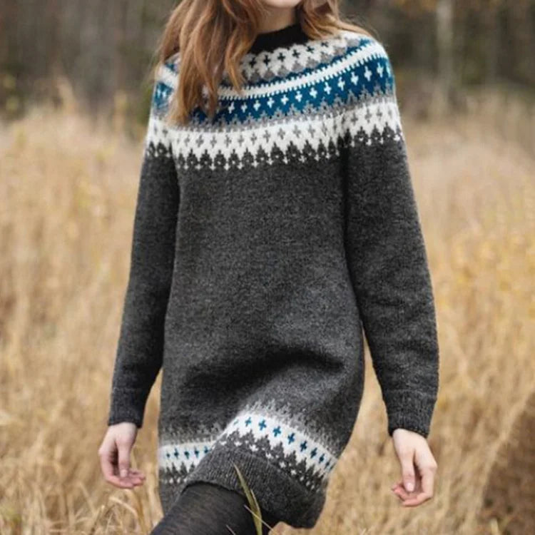 AERIS LONDON™| ADDISON - Nordic Sweater Dress