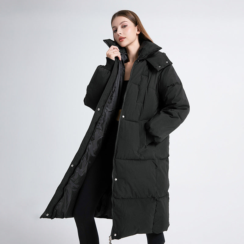 AERIS LONDON™| GIGATY™ - Classic Hooded Long Puffer Coat
