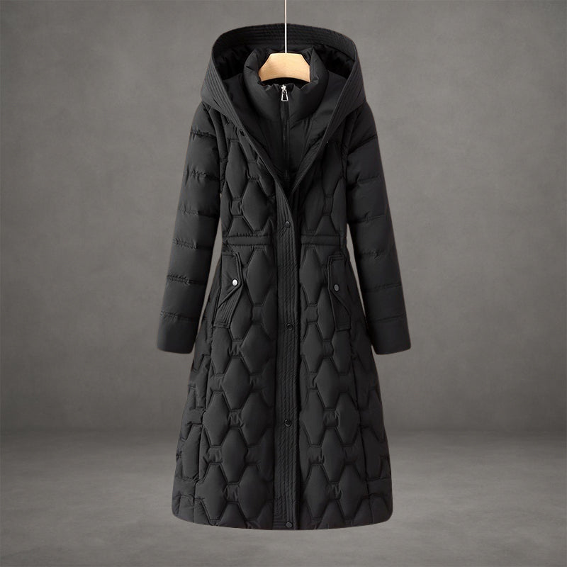 AERIS LONDON™| Olivia™ | Longline Hooded Down Coat