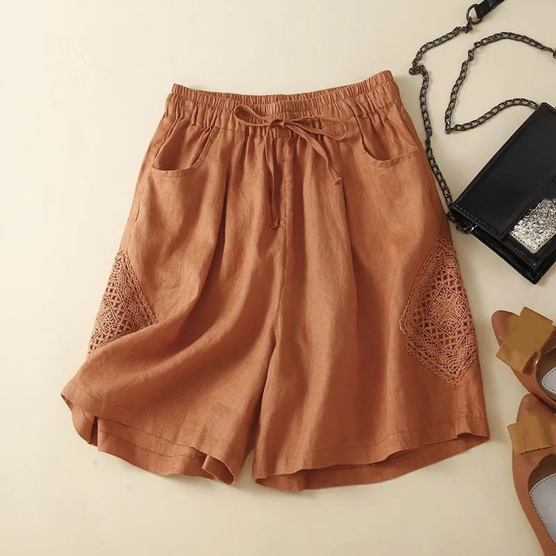 AERIS LONDON™| SOFIA CARLOTTA LINEN BERMUDA