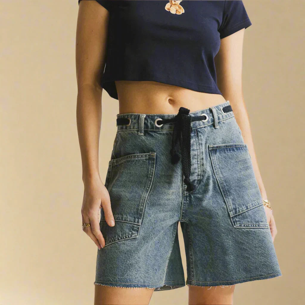 AERIS LONDON™| FRANCESCA LIVIA ROPE BELT BERMUDA