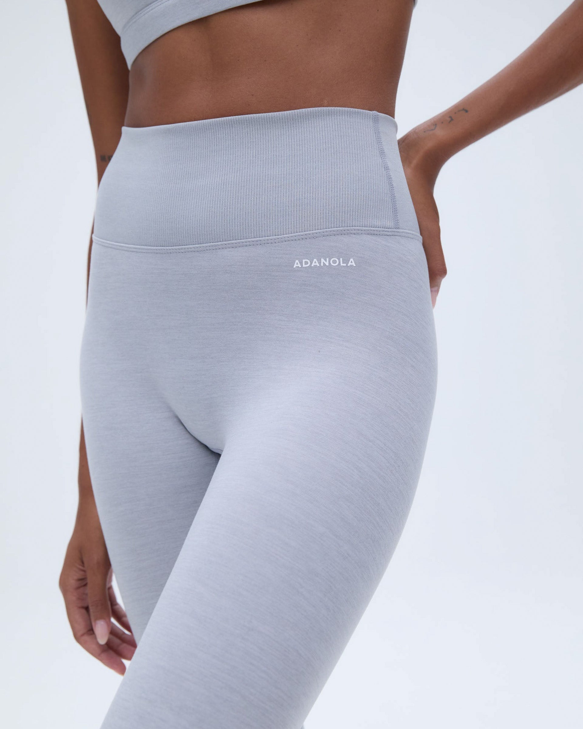 Brushed Legging - Light Gray Melange