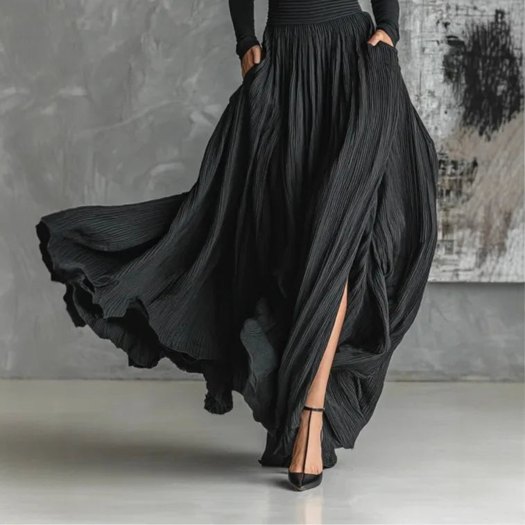 AERIS LONDON™| Cerynn | High Waist Maxi Skirt Plus Shirt