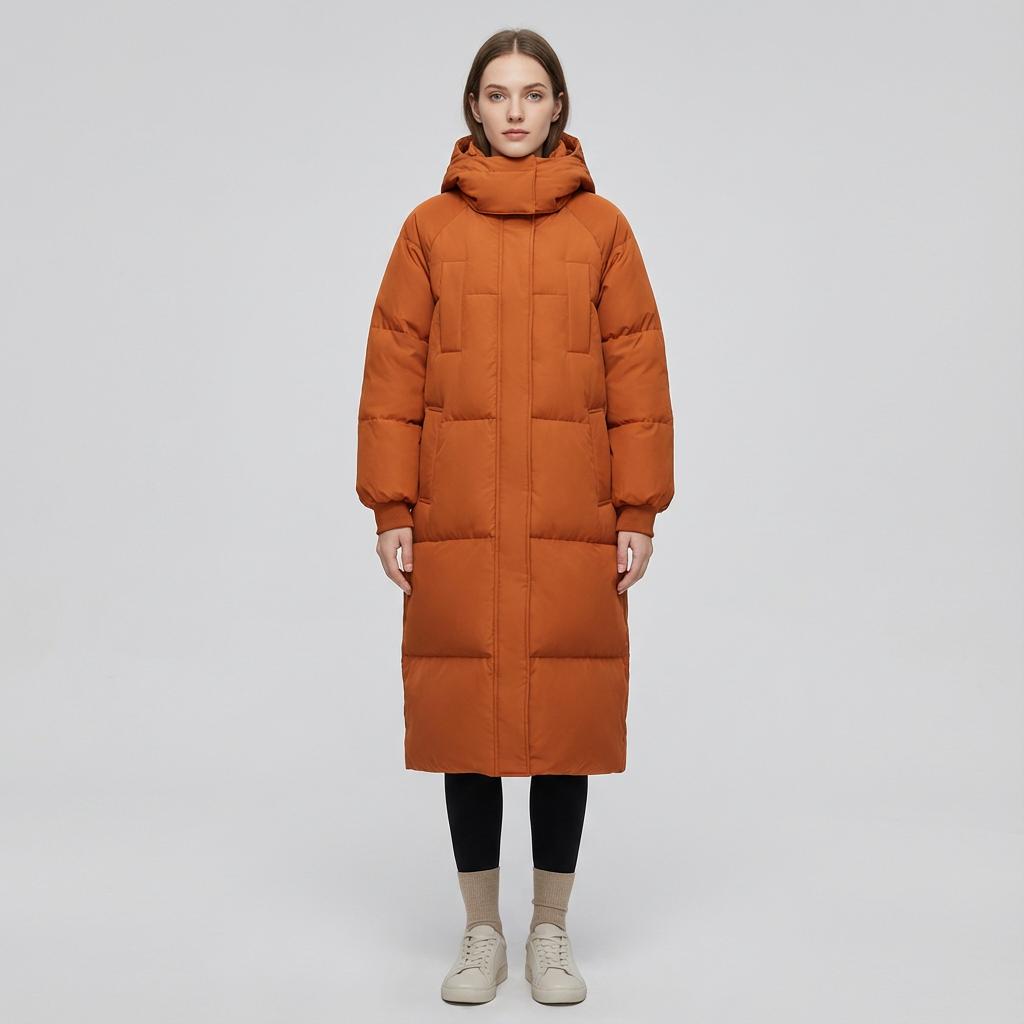 AERIS LONDON™| GIGATY™ - Classic Hooded Long Puffer Coat