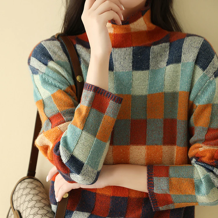 AERIS LONDON™| MIA - Retro-Inspired Plaid Sweater