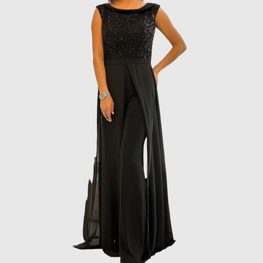 AERIS LONDON™| Zoraida Quinn | Stylish Sleeveless Jumpsuit Dress