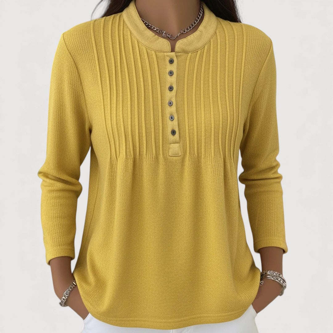 AERIS LONDON™| ELODIA – BUTTON KNIT TOP