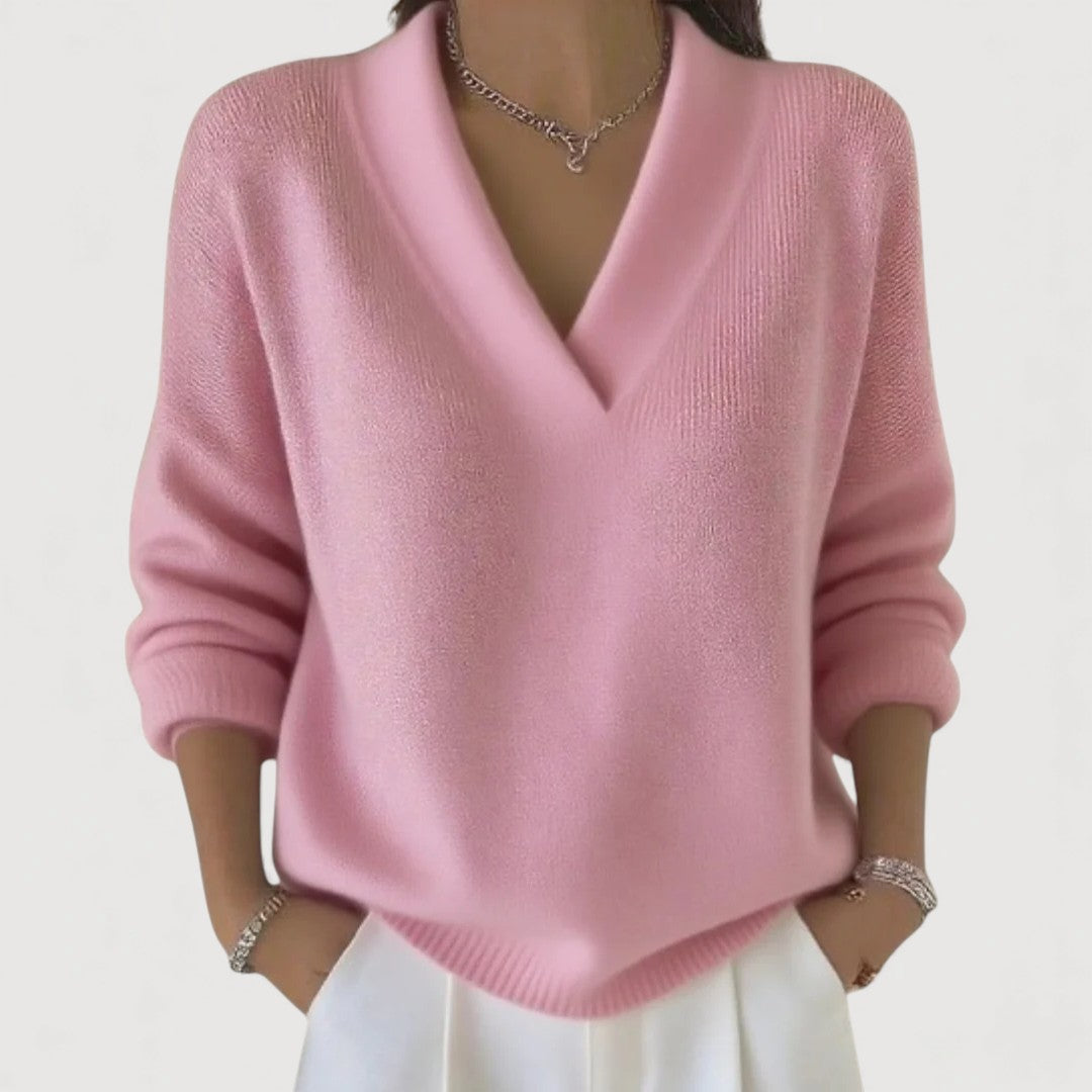 AERIS LONDON™| MERLIE – RELAXED V-NECK