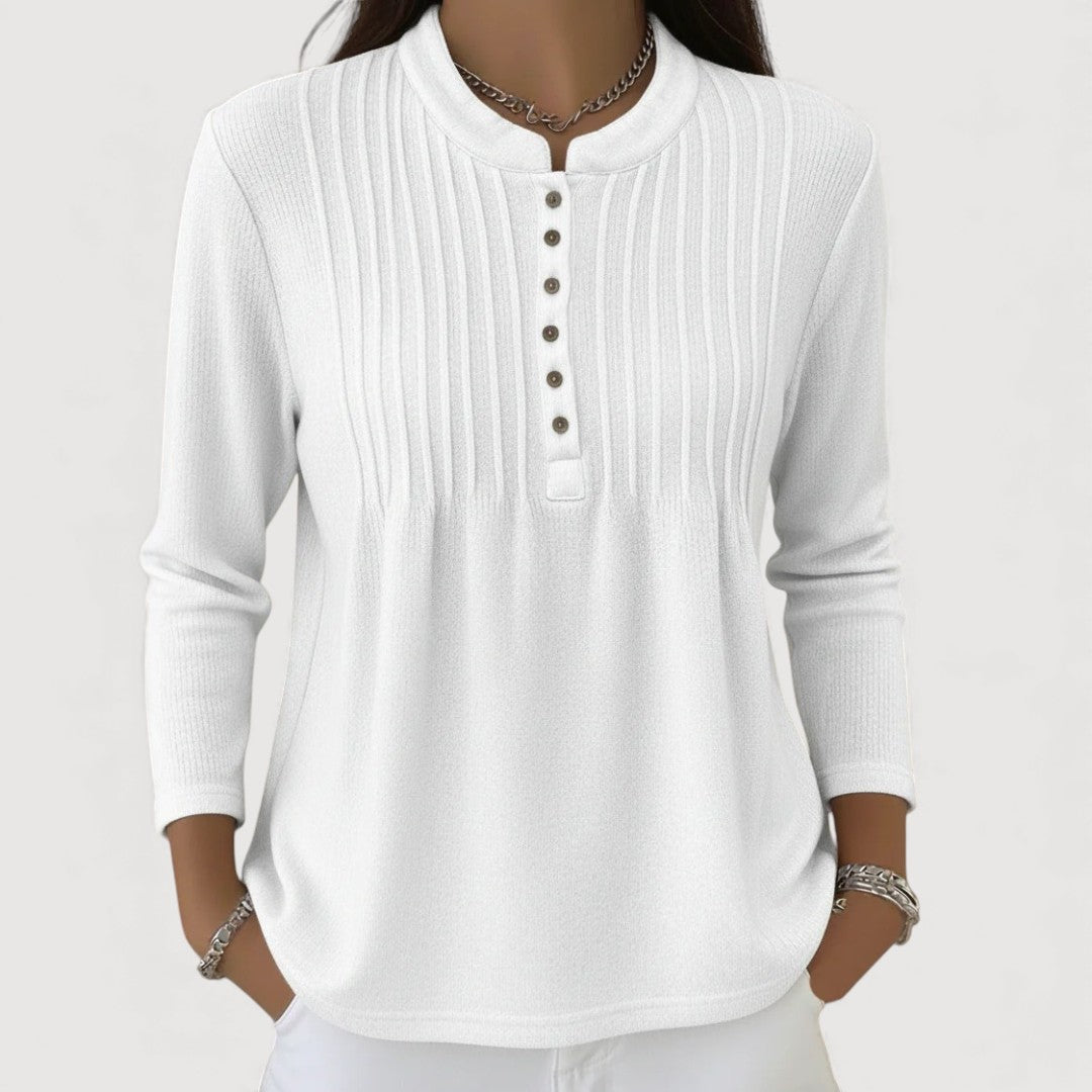 AERIS LONDON™| ELODIA – BUTTON KNIT TOP