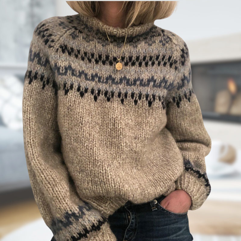 AERIS LONDON™| BRIELLE - Classic Knit Sweater 
