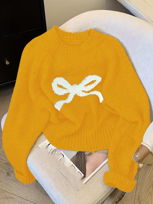 GRACIE™ - Elegant Bow Knit Sweater for Fall &amp; Winter Fashion