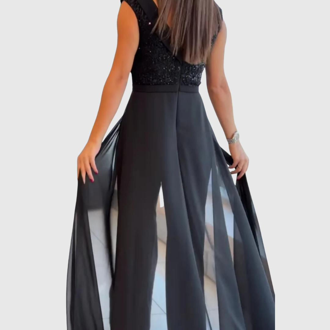AERIS LONDON™| Zoraida Quinn | Stylish Sleeveless Jumpsuit Dress