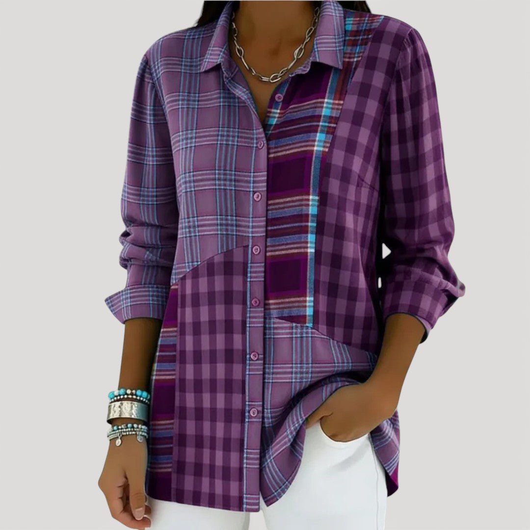 AERIS LONDON™| GLYDEL – PATCHWORK SHIRT