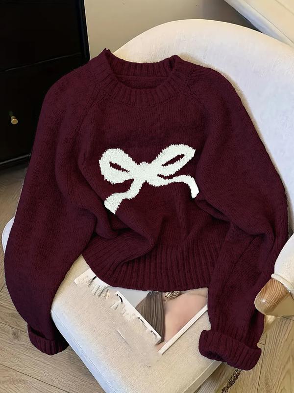 GRACIE™ - Elegant Bow Knit Sweater for Fall &amp; Winter Fashion