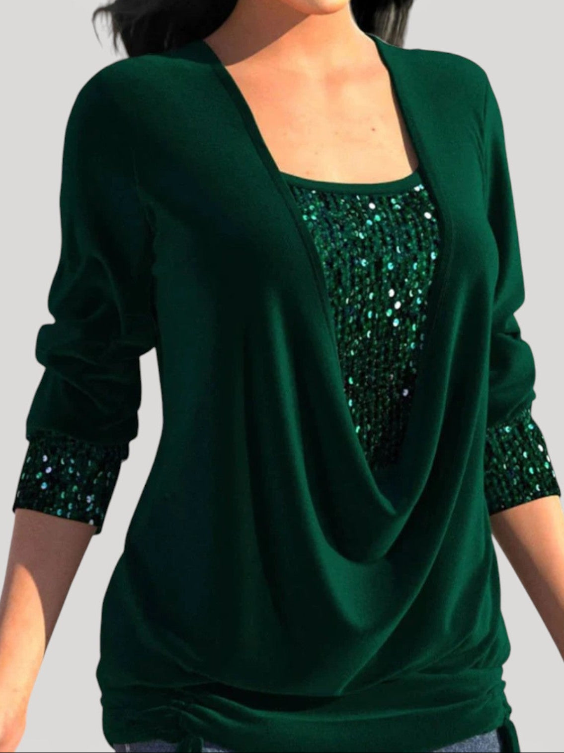 AERIS LONDON™| PHYLLIS – ELEGANT DRAPED TOP