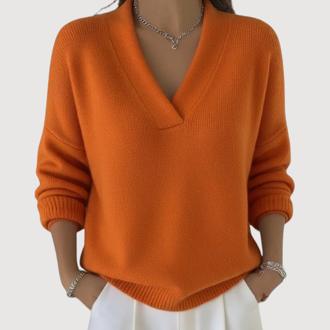 AERIS LONDON™| MERLIE – RELAXED V-NECK