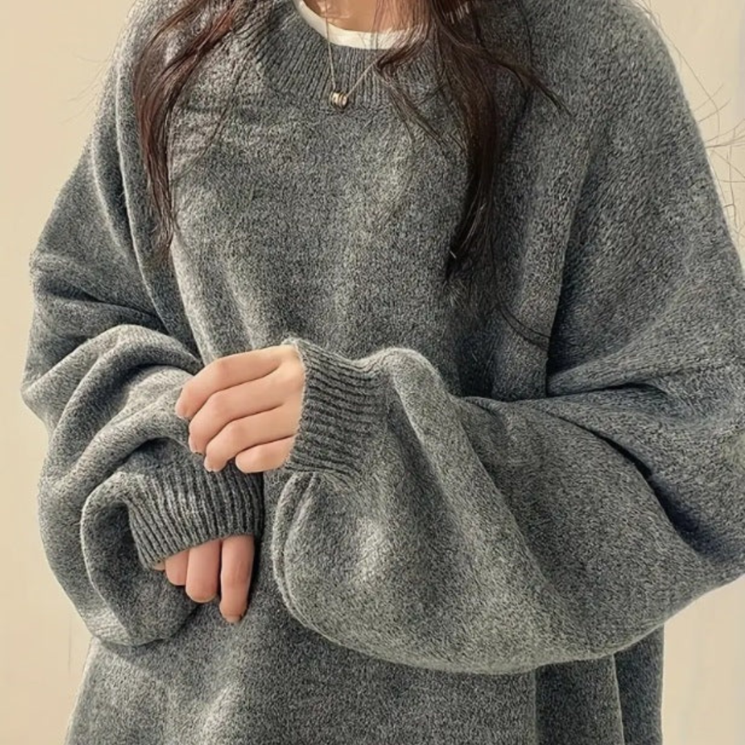 IMOGEN™ - Classic Drop Shoulder Long Sleeve Sweater