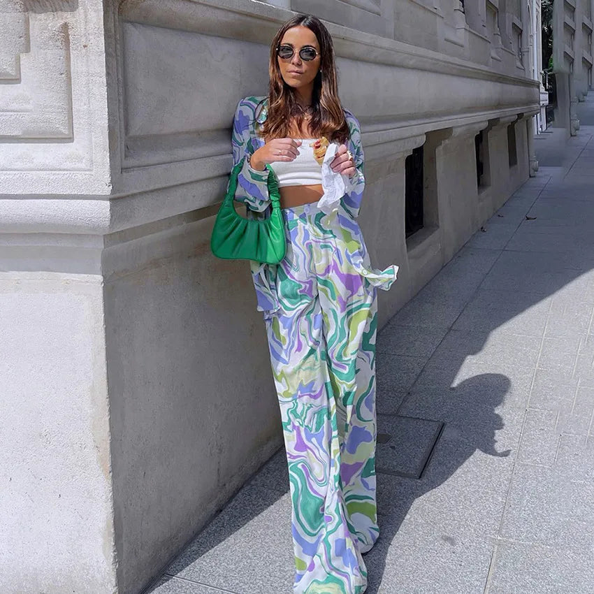 AERIS LONDON™| Zyra - Bold Swirl Print Set