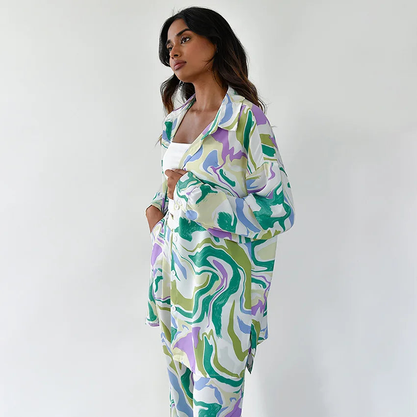 AERIS LONDON™| Zyra - Bold Swirl Print Set