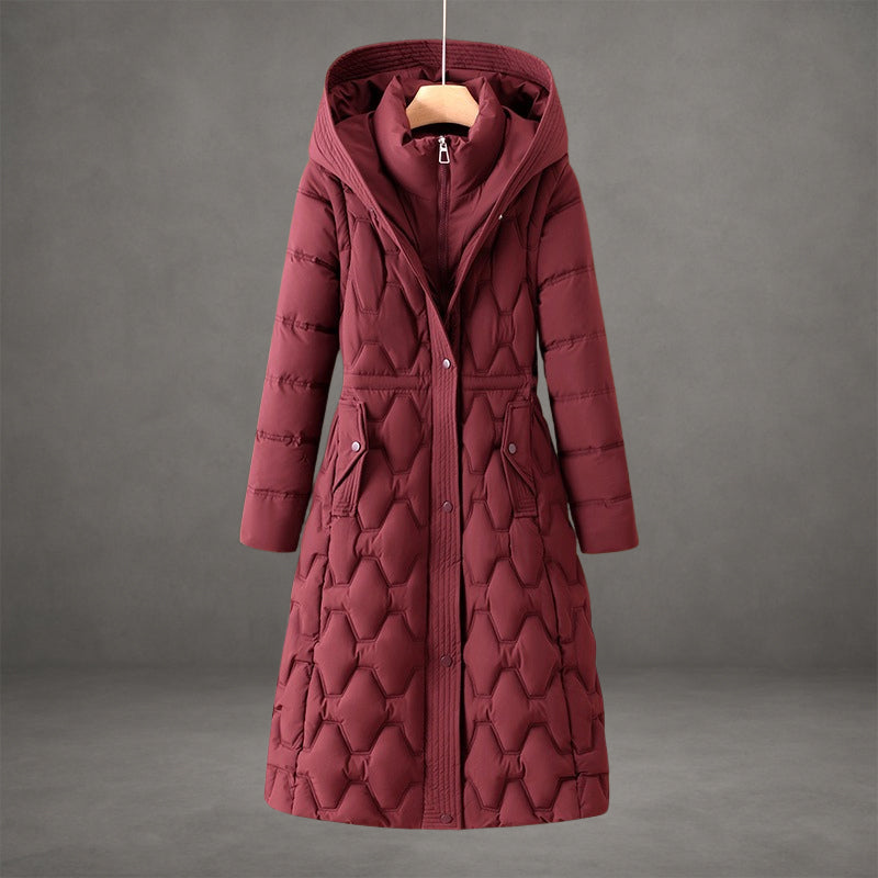 AERIS LONDON™| Olivia™ | Longline Hooded Down Coat