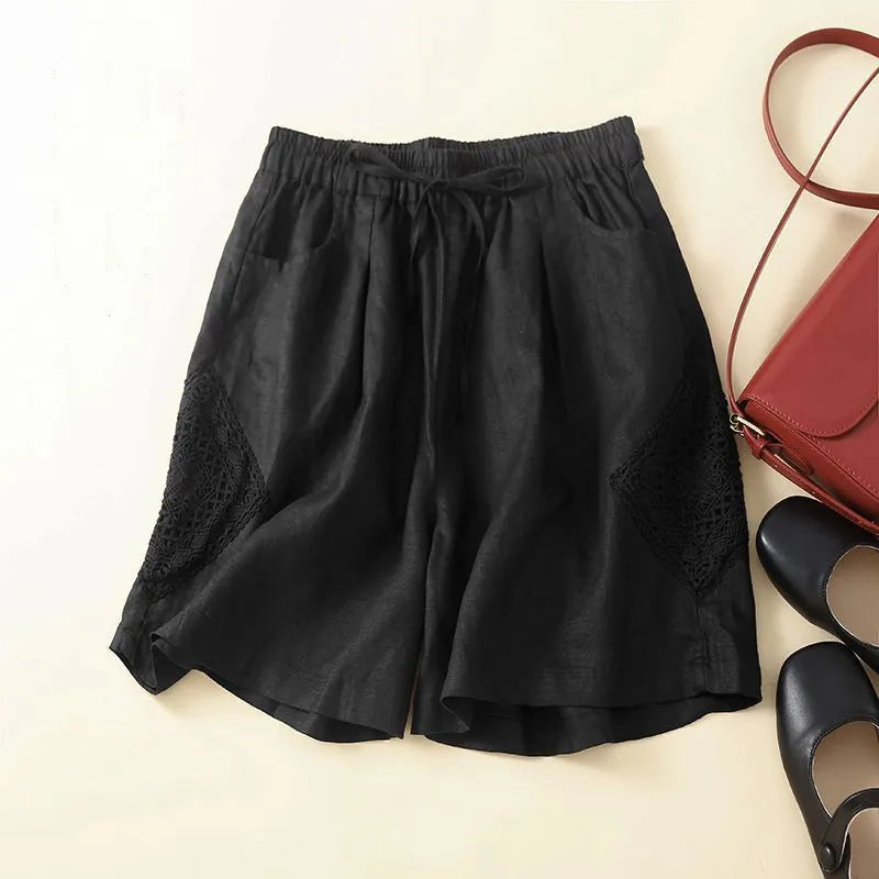 AERIS LONDON™| SOFIA CARLOTTA LINEN BERMUDA