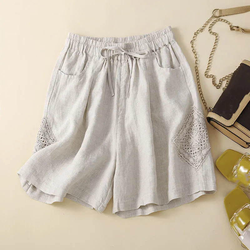 AERIS LONDON™| SOFIA CARLOTTA LINEN BERMUDA