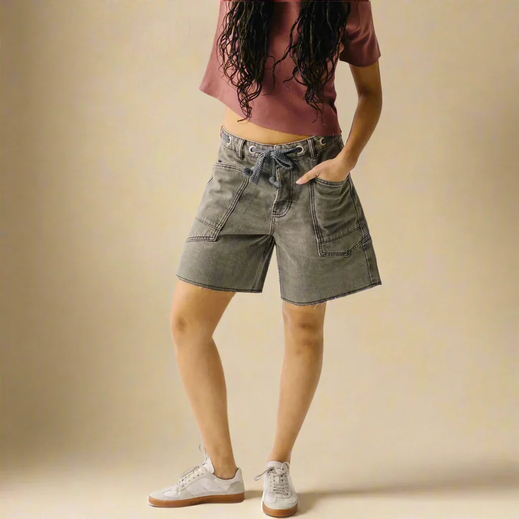 AERIS LONDON™| FRANCESCA LIVIA ROPE BELT BERMUDA