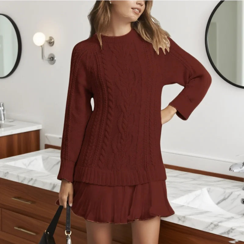 AERIS LONDON™| Eira | Classic Sweater Dress 