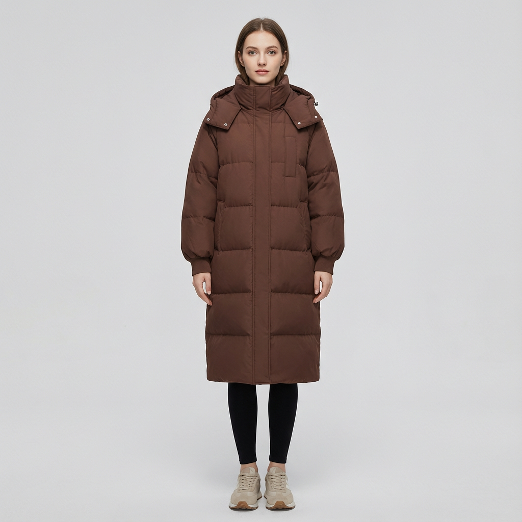 AERIS LONDON™| GIGATY™ - Classic Hooded Long Puffer Coat