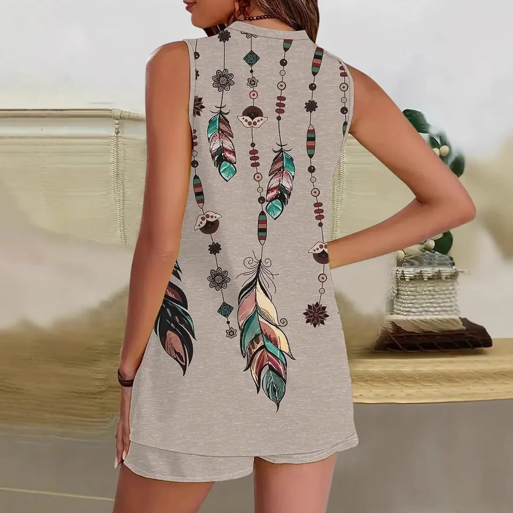 AERIS LONDON™| Vilma - Boho Feather Lounge Set 