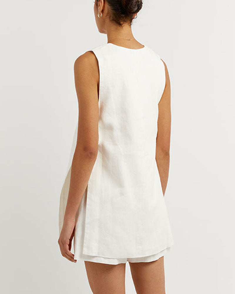 AERIS LONDON™| Fiona - Sleeveless Buttoned Set