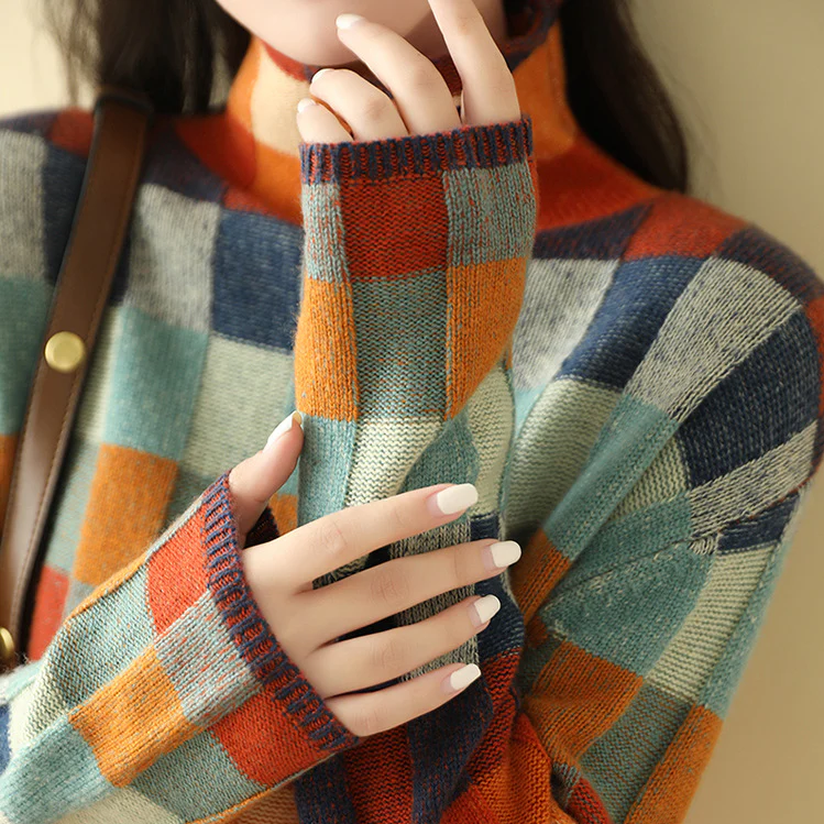 AERIS LONDON™| MIA - Retro-Inspired Plaid Sweater