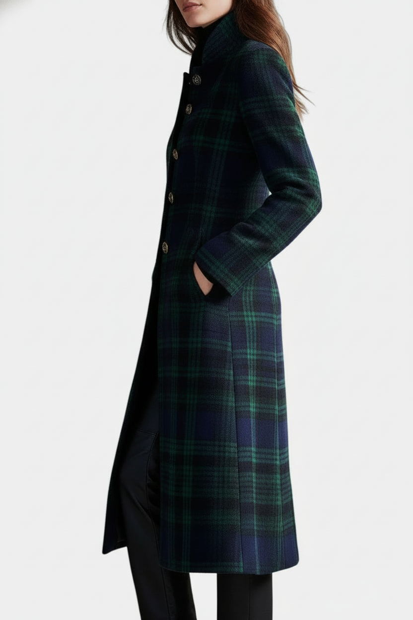 AERIS LONDON™| Mireille | Timeless Plaid Coat