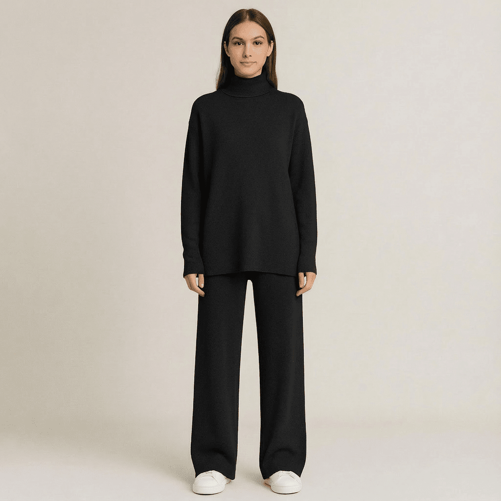 AERIS LONDON™| Lov Knit Turtleneck Top &amp; Pants Set